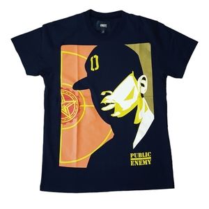 Obey Chuck D Public Enemy Graphic Tee Size M